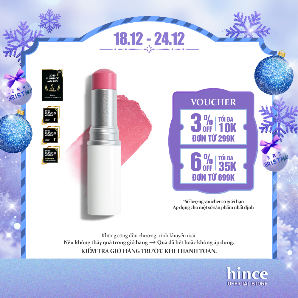 Sáp trang điểm căng bóng da dạng thỏi hince True Dimension Radiance Balm 10g