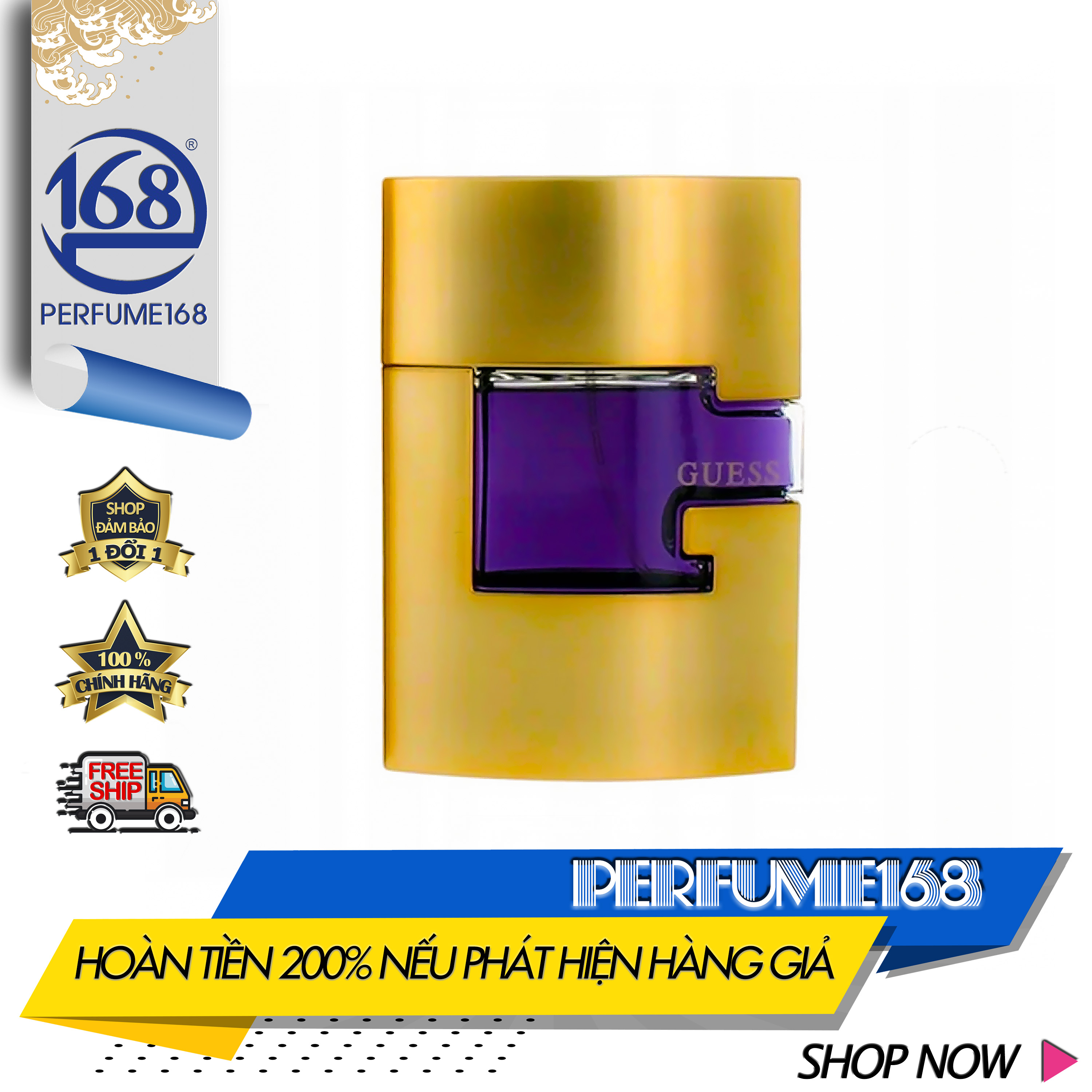 Nước hoa nam, guess gold edp men 75ml, giá tốt, tại, perfume168