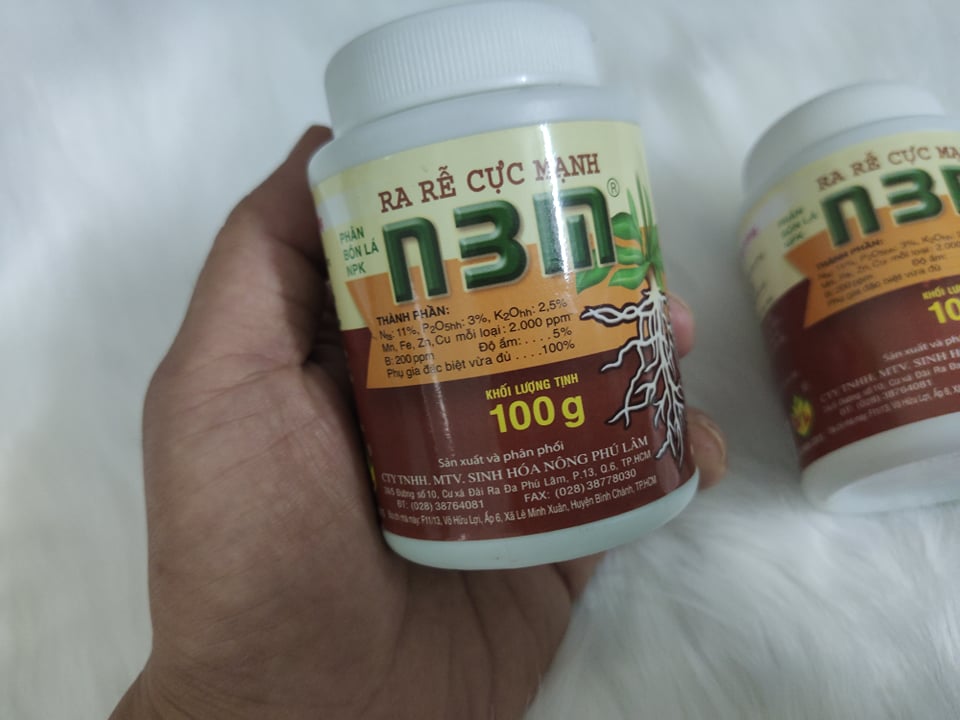 Phân bón lá npk ra rễ mạnh n3m hủ 100g