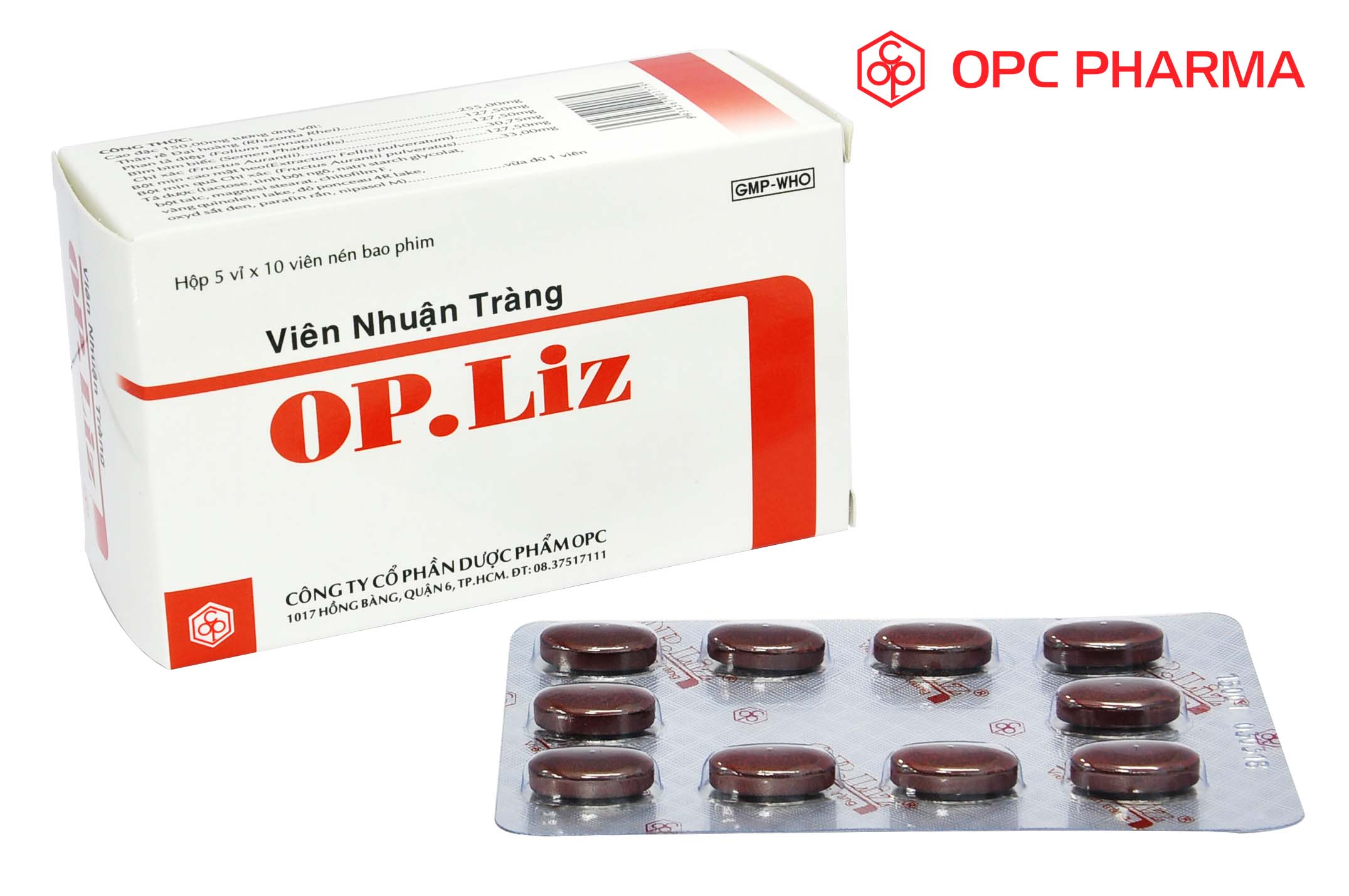 Viên nhuận tràng OP.LIZ  Hộp 50 viên BP - Hàng chính hãng OPC