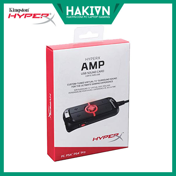 Hyperx amp usb sound card - virtual 7.1
