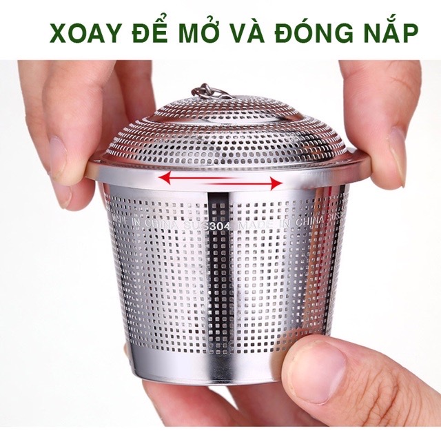 Dụng cụ lọc trà inox 304 đường kính 6.6 cm ms 2082