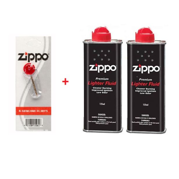 Combo 2 xăng + 1 vỹ đá zippo chính hãng