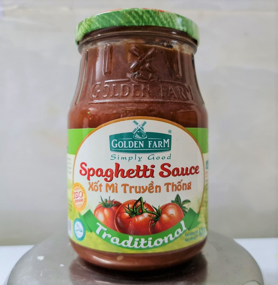 Xốt pizza, mì ý golden farm traditional spaghetti sauce