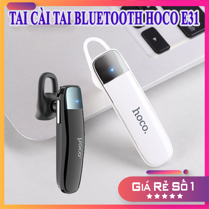 Tai nghe bluetooh cài dài hoco e31 | tai nghe bluetooth không dây | freeship | hàng chính hãng hoco | 19004