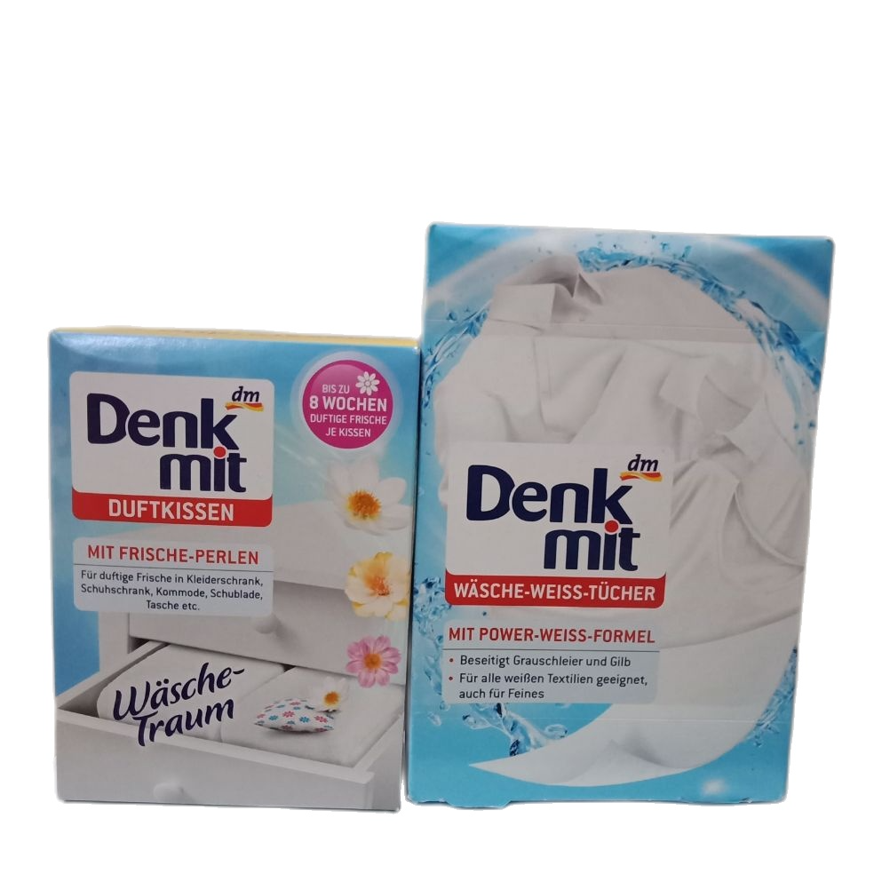 Combo hộp 4 túi thơm tủ quần ào + hộp 20 miếng tẩy trắng quần áo Hàng Đức