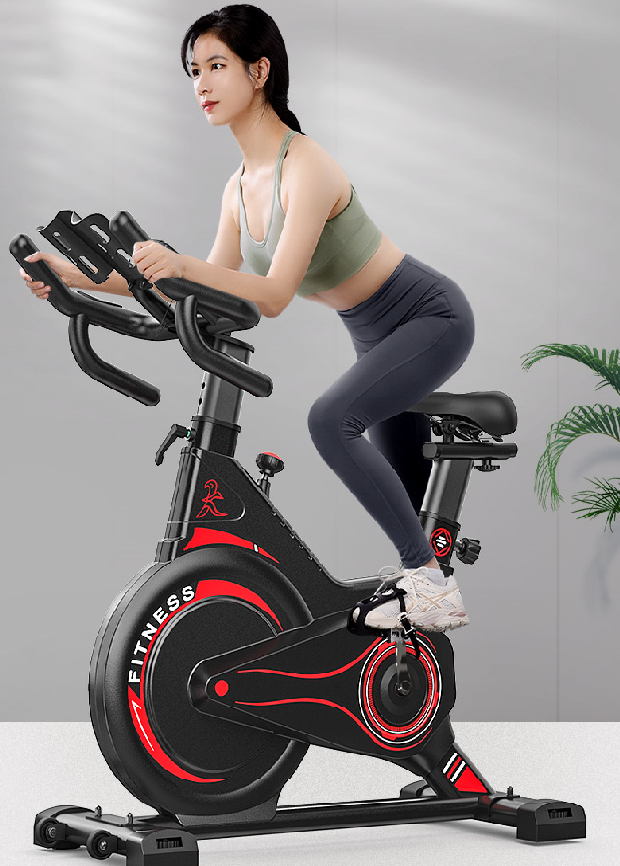 [Hàng cao cấp - chất lượng loại 1] Xe đạp tập thể dục Fitness, bánh đà kháng từ, kèm đồng hồ đo nhịp tim