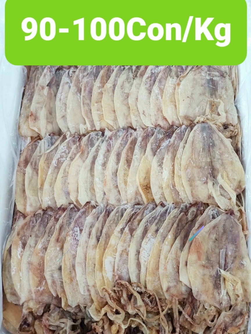 1Kg KHÔ MỰC CÀ MAU  TƯƠI NGON LOẠI 90 - 100 CON  HÚT CHÂN KHÔNG