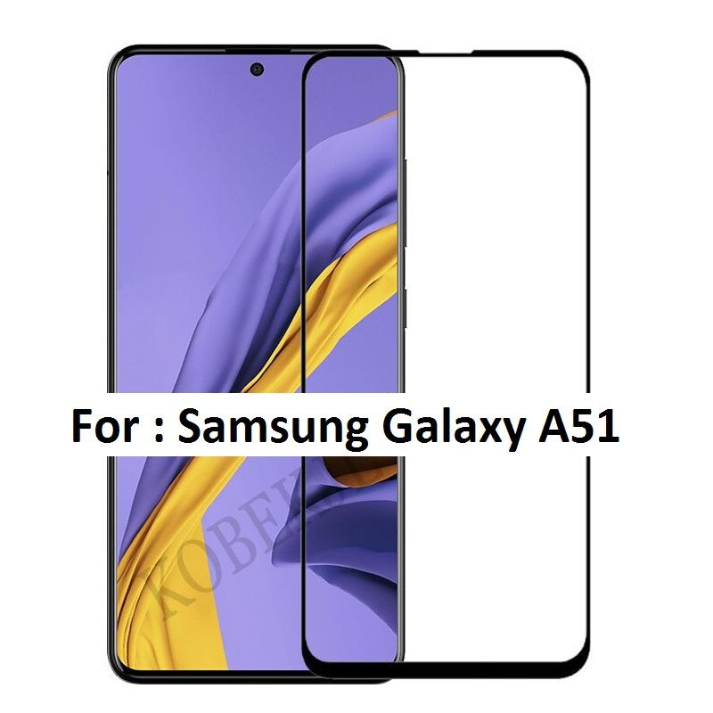 [FULL-ĐEN] Miếng kính cường lực Full viền màn hình điện thoại Samsung Galaxy A51