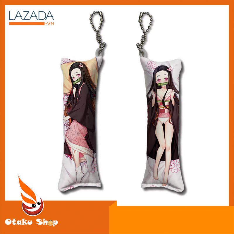 [HCM]Móc khóa gối in hình Kimetsu no Yaiba - Demon Slayer - Nezuko -  Otaku shop