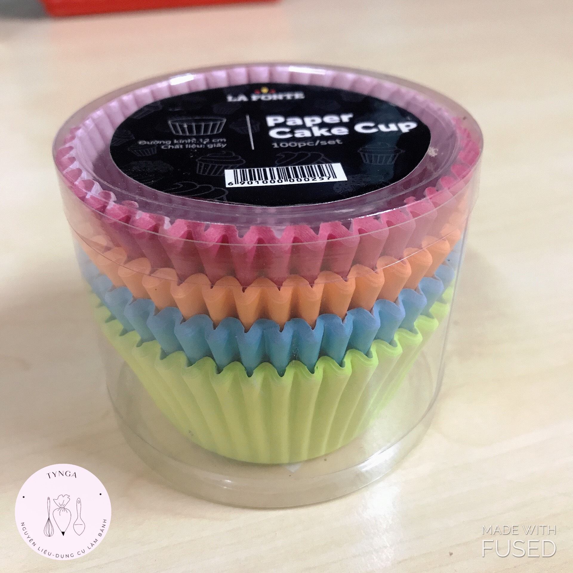 Cup giấy lót nướng bánh cupcake/muffin set 100c
