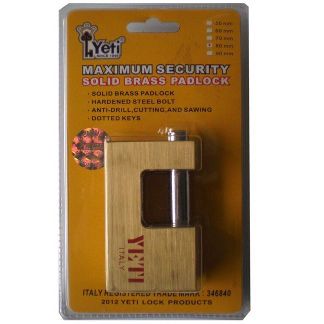 Ổ khóa cầu ngang chống cắt 80cm Cao cấp