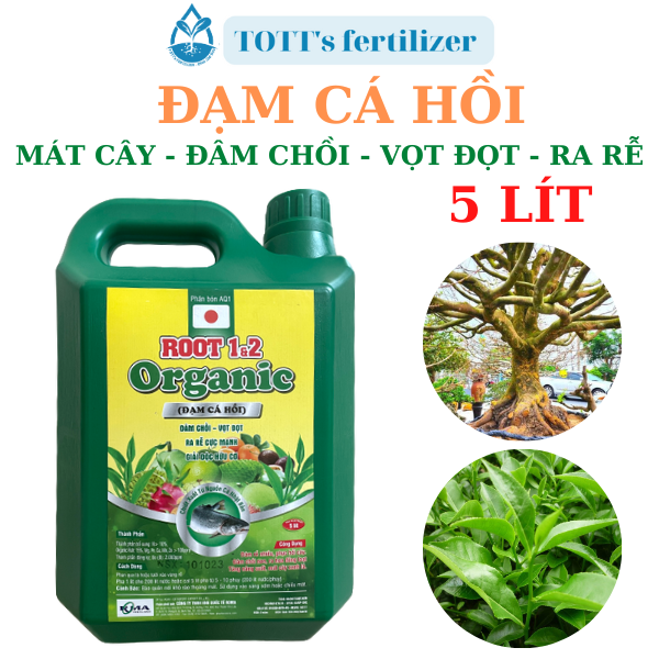 Đạm cá hồi can 5 lít bung đọt nảy chồi ra rễ TOTT's fertilizer