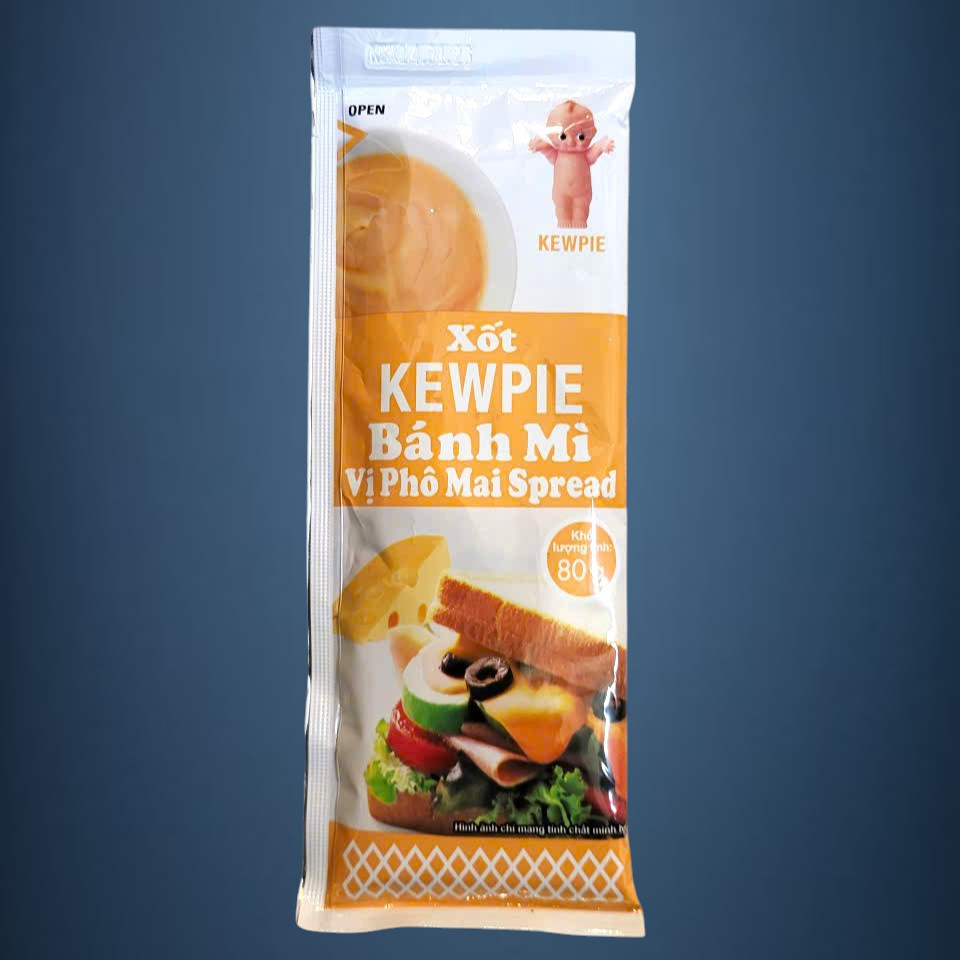 TÙY CHỌN - gói CAM 80gr - XỐT BÁNH MÌ PHÔ MAI KEWPIE Chesse Mayonnaise Spread