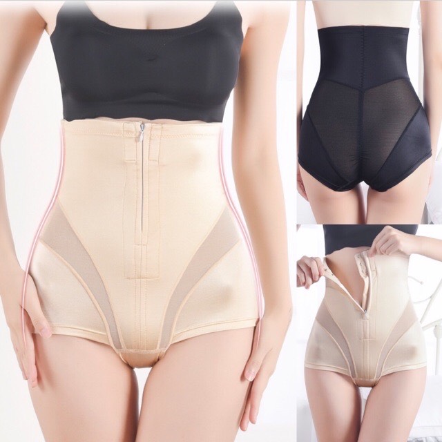 Quần gen bụng định hình vòng eo, đồ lót định hình thun su co giãn có khóa kéo gen siêu chặt