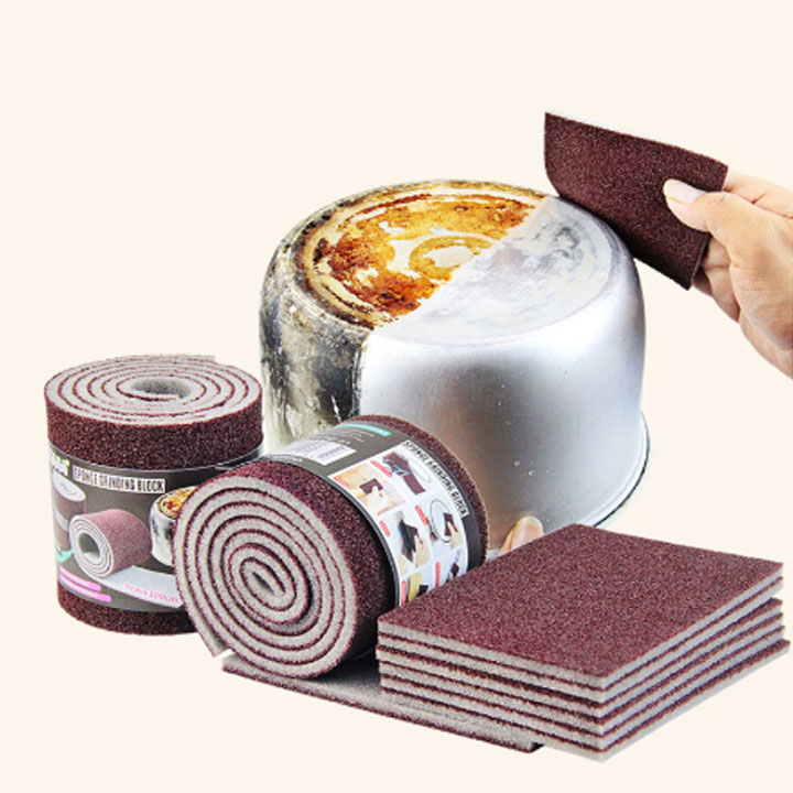 Miếng Rửa Chén, Cọ Xoong Nồi 2 Mặt Chống Xước Đa Năng 5CMX8CM , Miếng Bọt Biển Mặt Nhám Cát Chà Nồi, Rửa Chén, Chà Nồi Đánh Bóng Chảo Đồ Inox Rửa Chén Đa Năng Loại 1