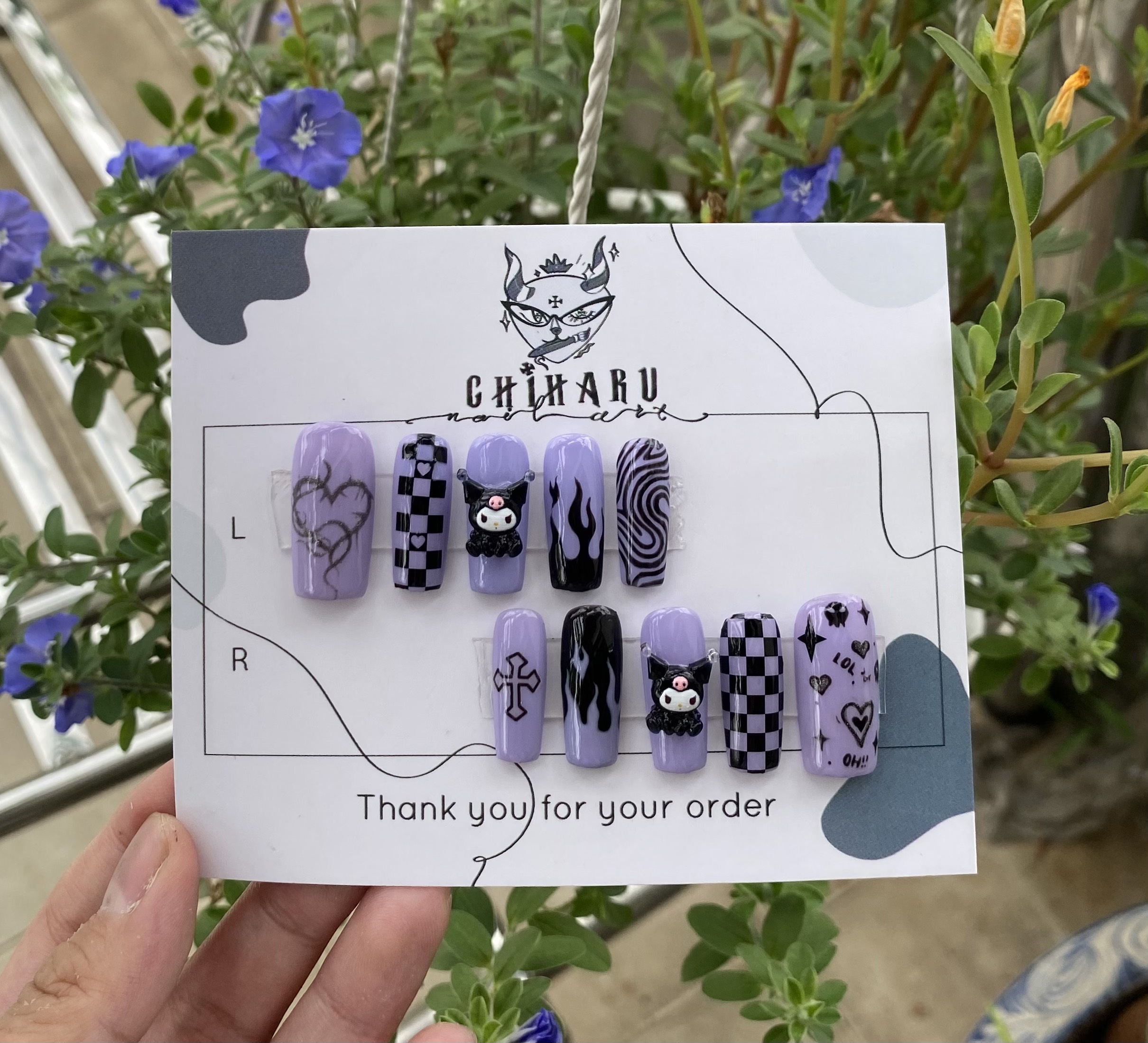 Nail box thiết kế / nail box theo yêu cầu / nail box kuromi