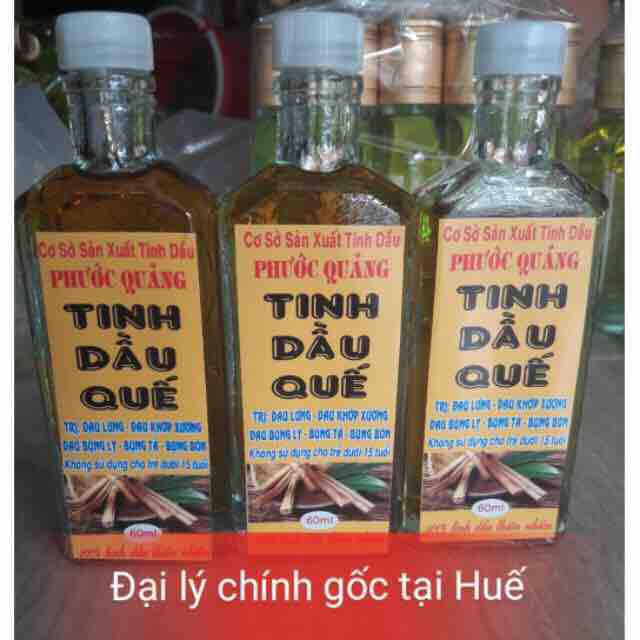 Tinh dầu quế nguyên chất chính gốc Huế nguyên chất lọ 60ml