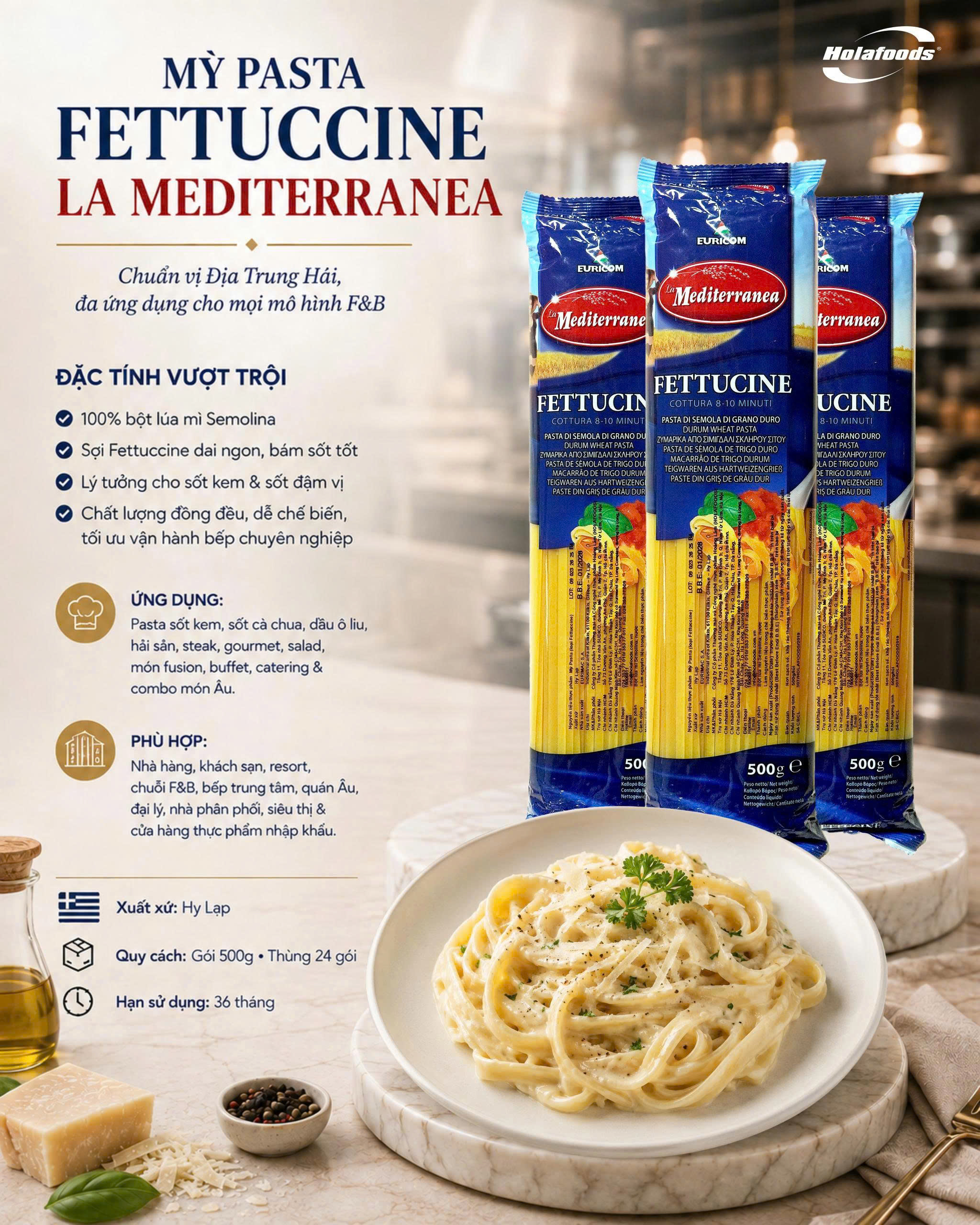 Mì ý spaghetti - BỊCH 500g