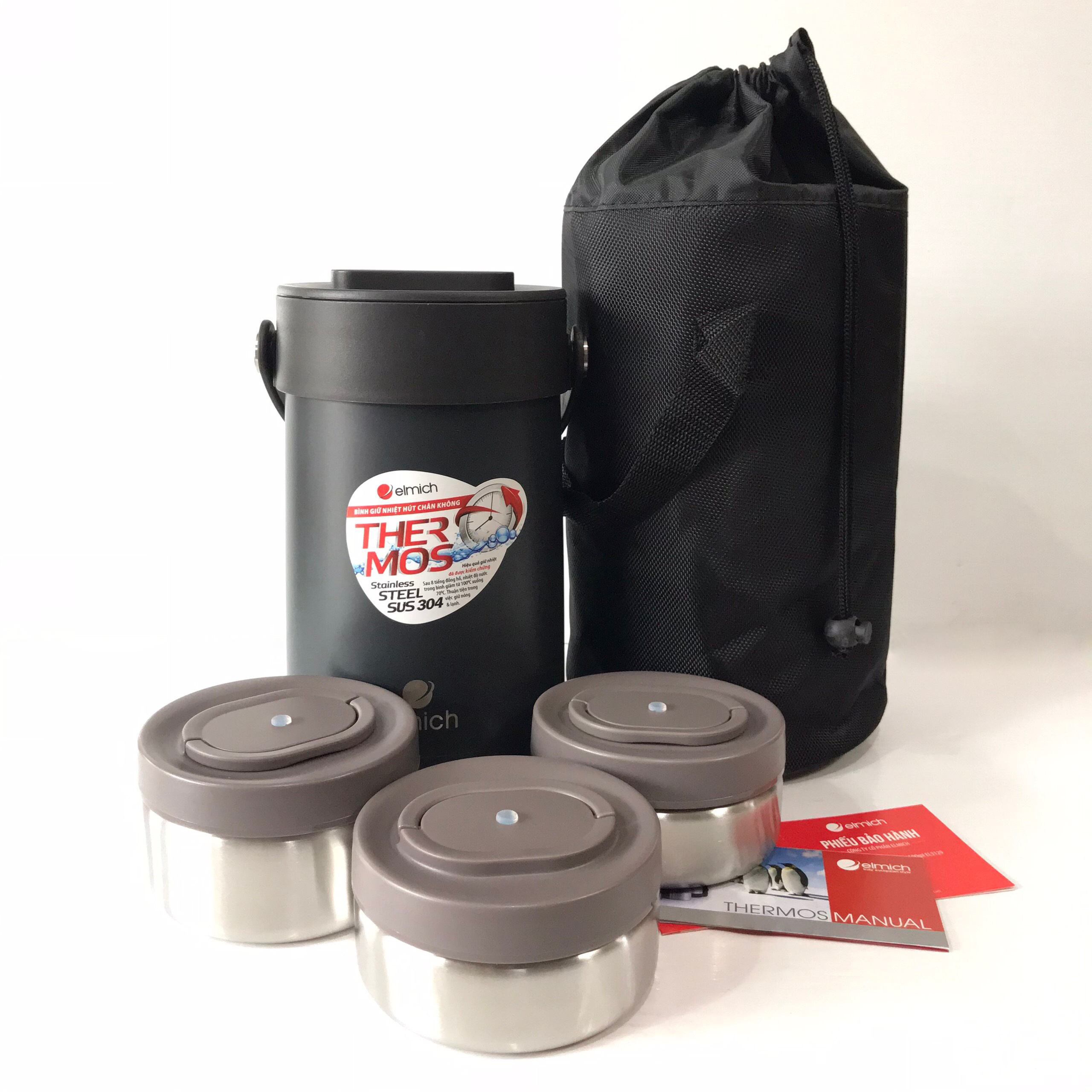 Bình đựng thức ăn giữ nhiệt cao cấp Elmich EL-3129 1500ml