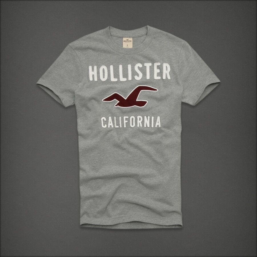 Áo thun Hollister California Gray new