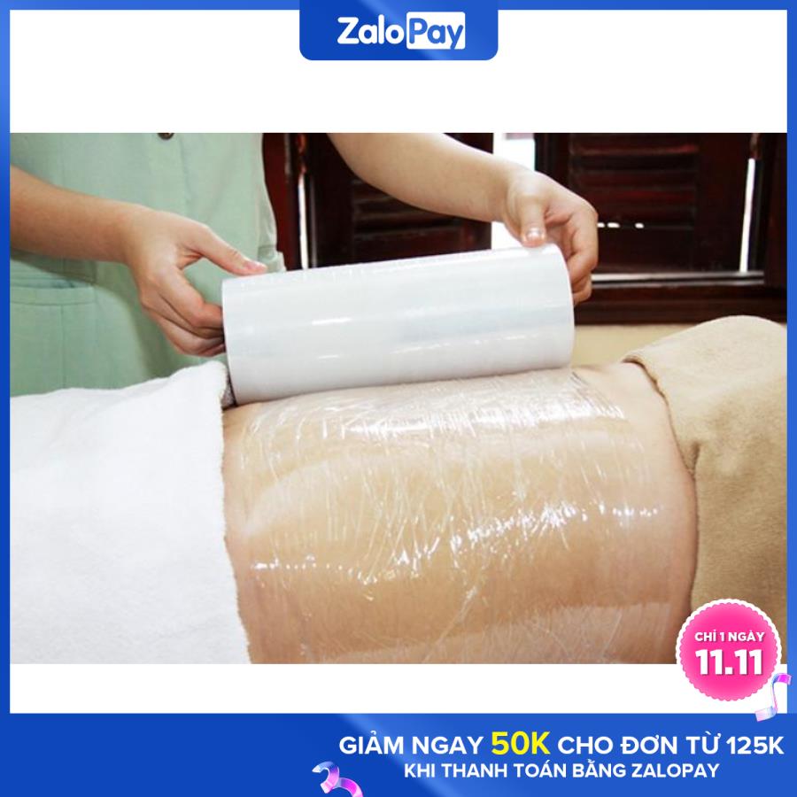 Màng pe quấn ốm tắm trắng quấn bụng ủ trắng 2.5 tấc