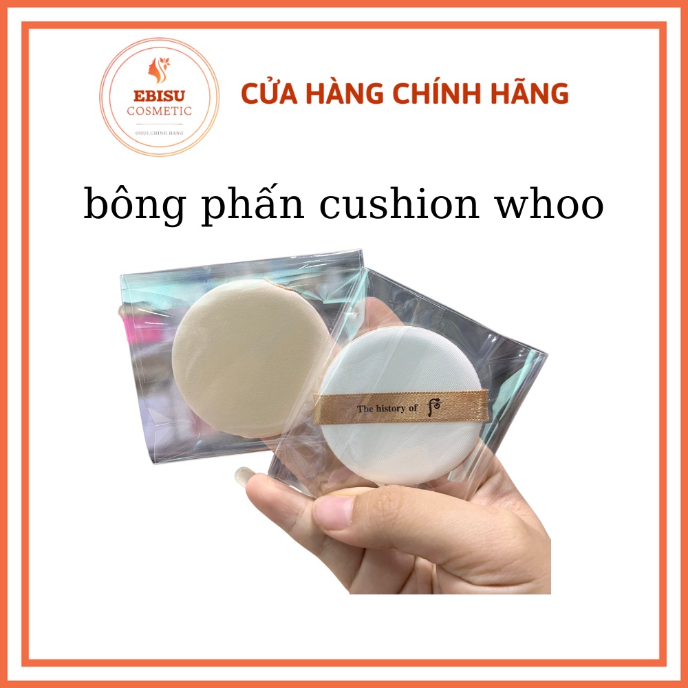 Bông phấn cushion ohui, whoo, sulwhasoo_hàng chính hãng tách set