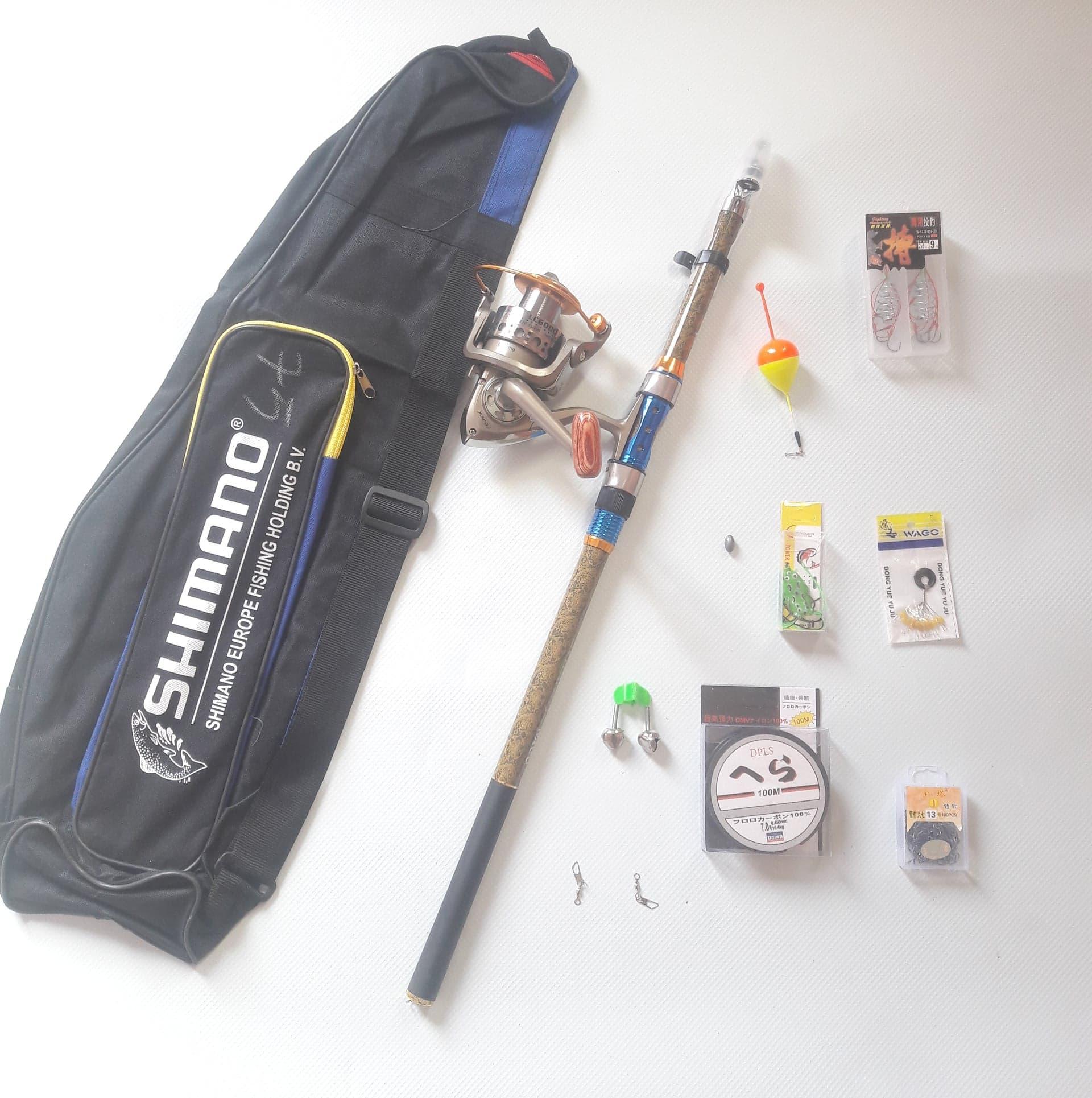 Bộ cần câu shimano 3m6 máy lc 6000