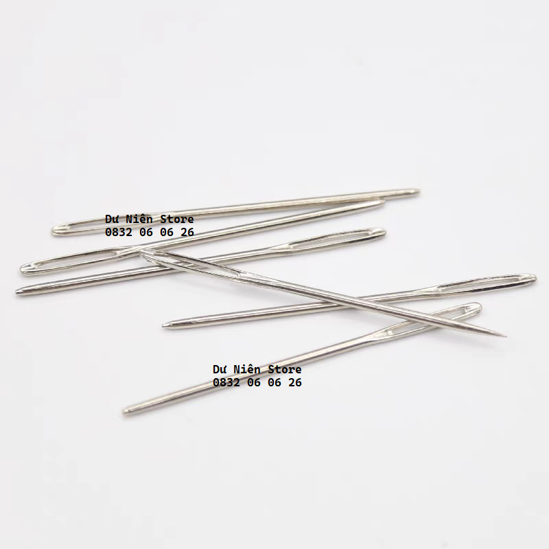 Kim khâu may len, kim thêu ruy băng, trầm nón 7cm & 5cm đầu nhọn & đầu tròn.