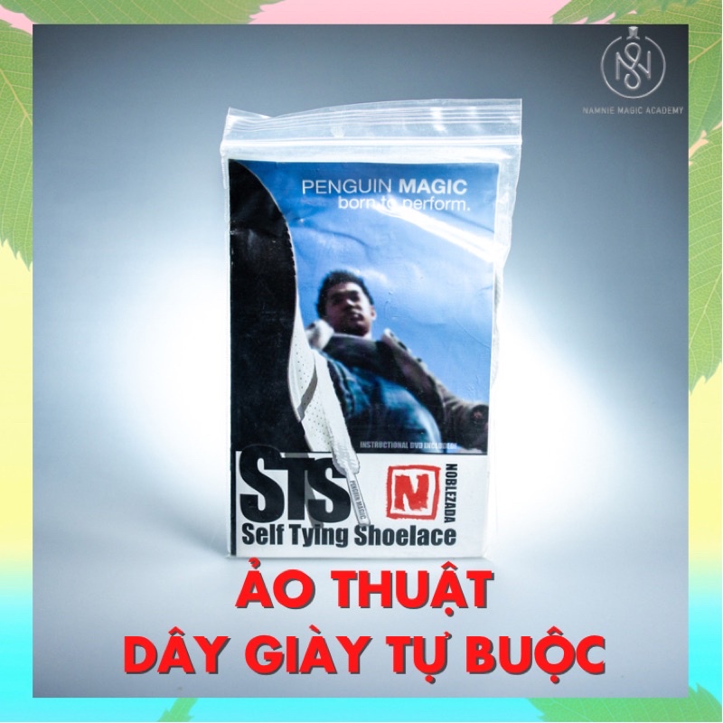 Ảo thuật dây giày tự cột, tự thắt, đạo cụ diễn đường phố, đồ chơi sáng tạo,thông minh, vui nhộn cho bé