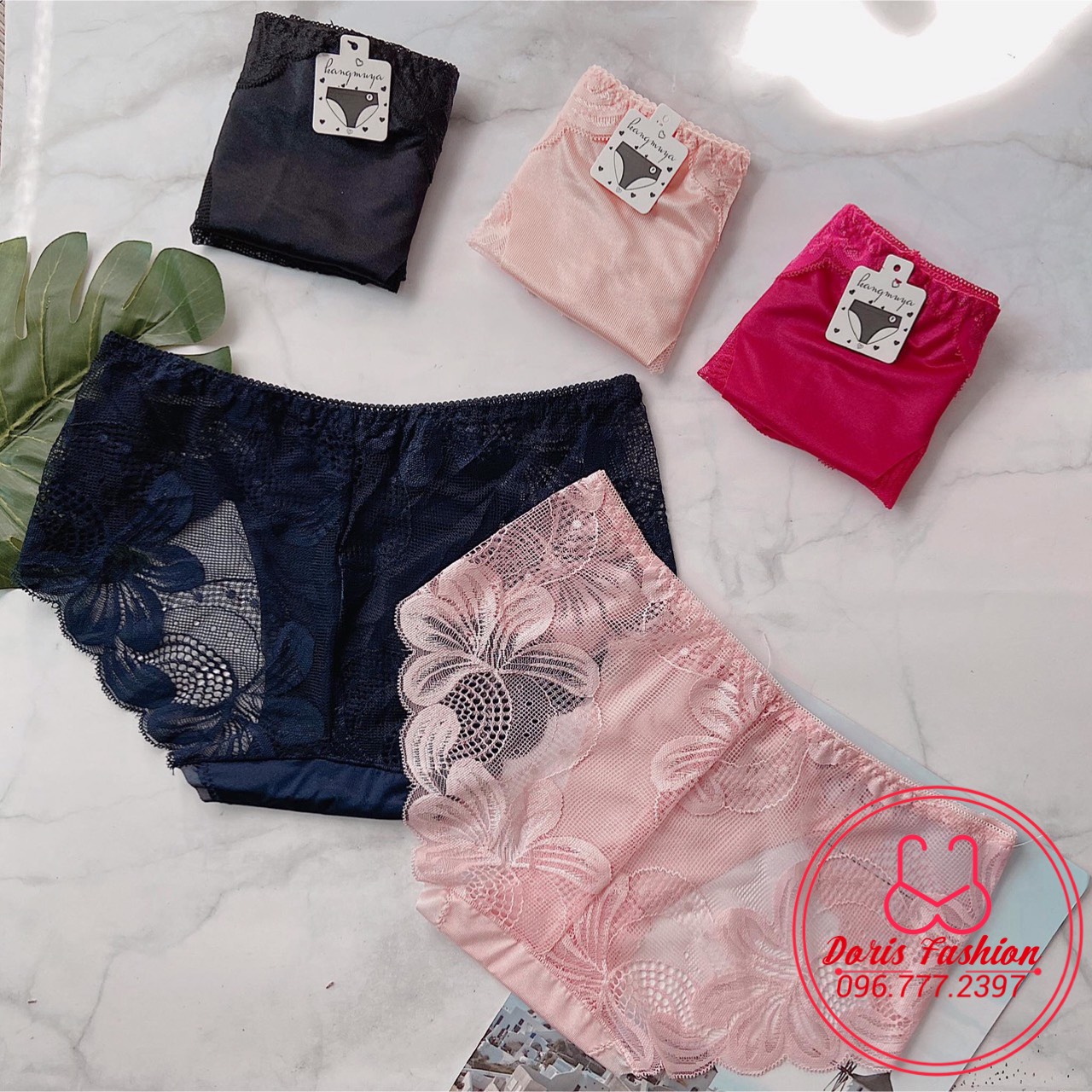 Quần lót nữ su ren phối họa tiết sexy 6212