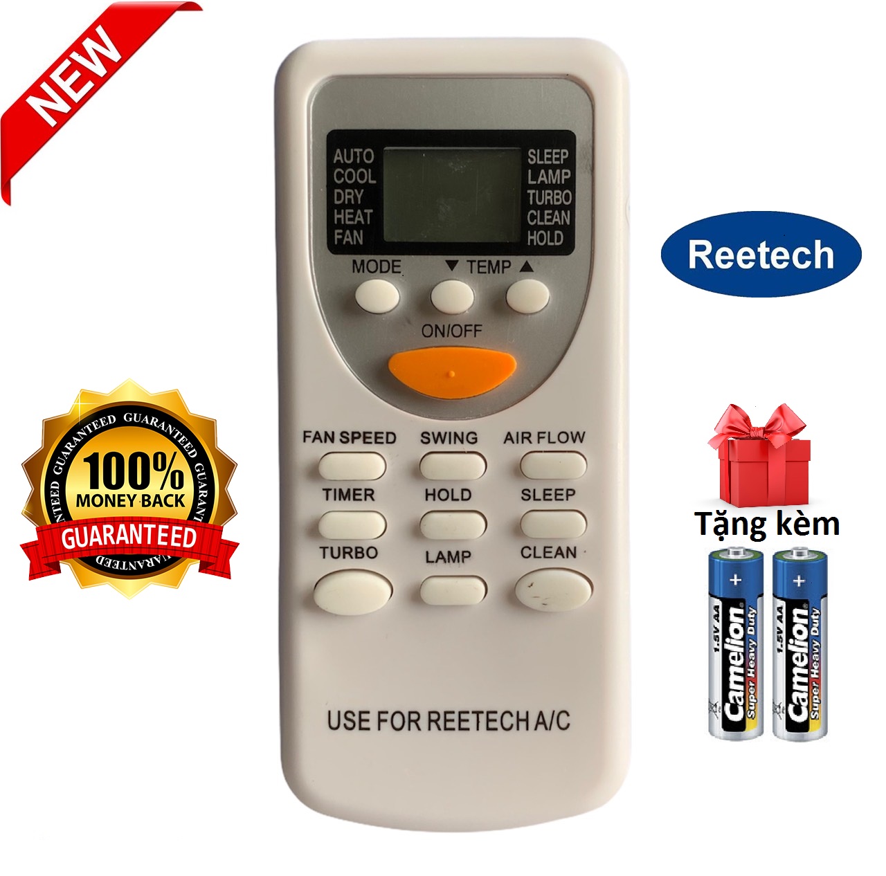 Điều khiển điều hòa Reetech, máy lạnh reetech - Hàng mới