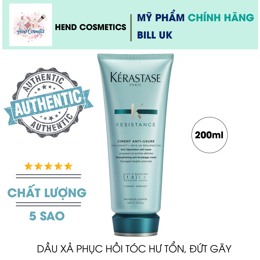 Dầu xả phục hồi tóc hư tổn Kerastase Ciment Anti-Usure 200ml