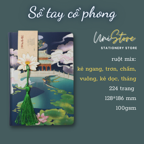 Sổ Tay style phong cách cổ phong notebook - 224 trang