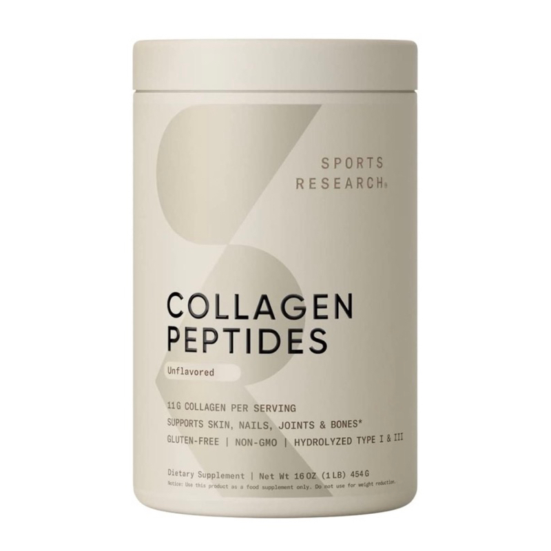 454g không mùi bột collagen sports research collagen peptides unflavored