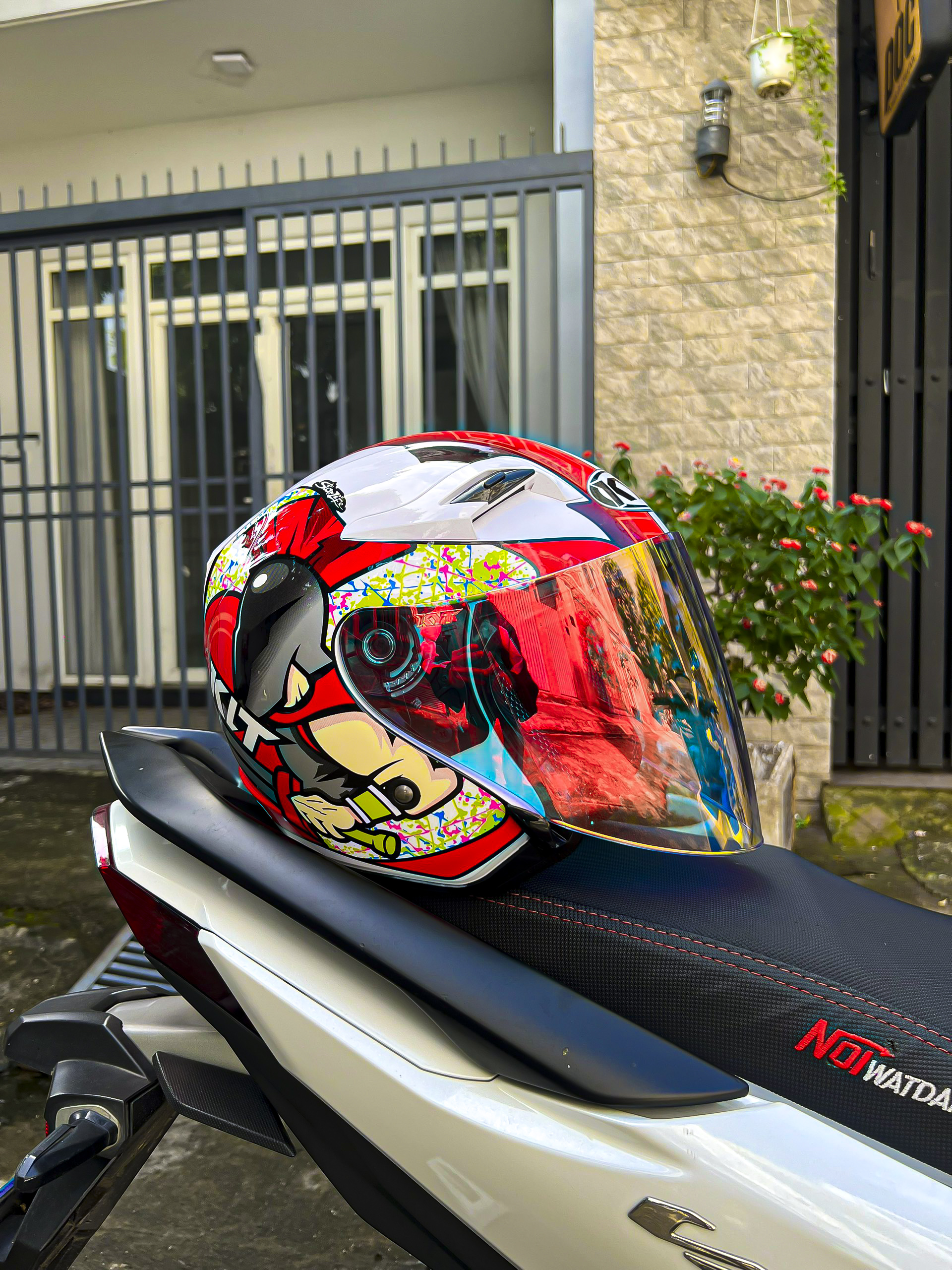 ( Tặng tem KYT, Khăn ninja) Nón bảo hiểm KLT 2 KÍNH 3/4 tem HYPER CORSI chính hãng