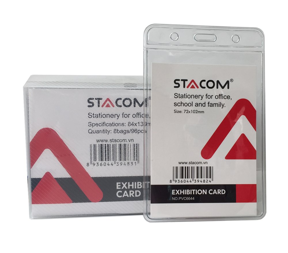 Thẻ đeo bảng tên nhựa PVC Stacom PVC6644  6 Cái