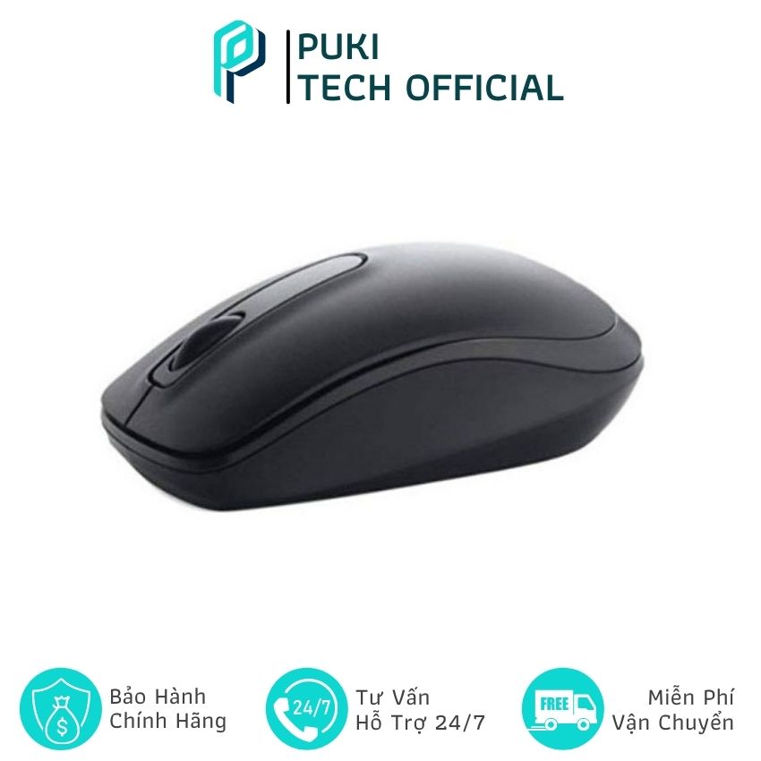 Chuột không dây bluetooth cho laptop giá rẻ dell wm118 -puki tech official- puki17 thiết kế nhỏ gọn, giảm ồn, dễ cầm dễ di chuyển, độ nhạy cao, chuột chuyên văn phòng, chơi game, dùng cho máy tính/ pc/ laptop