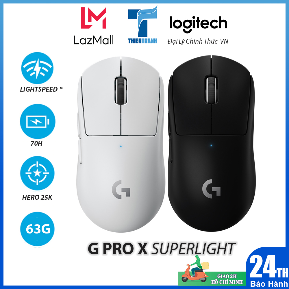[Trả góp 0%]Chuột Chơi game Không dây Logitech G Pro X Superlight