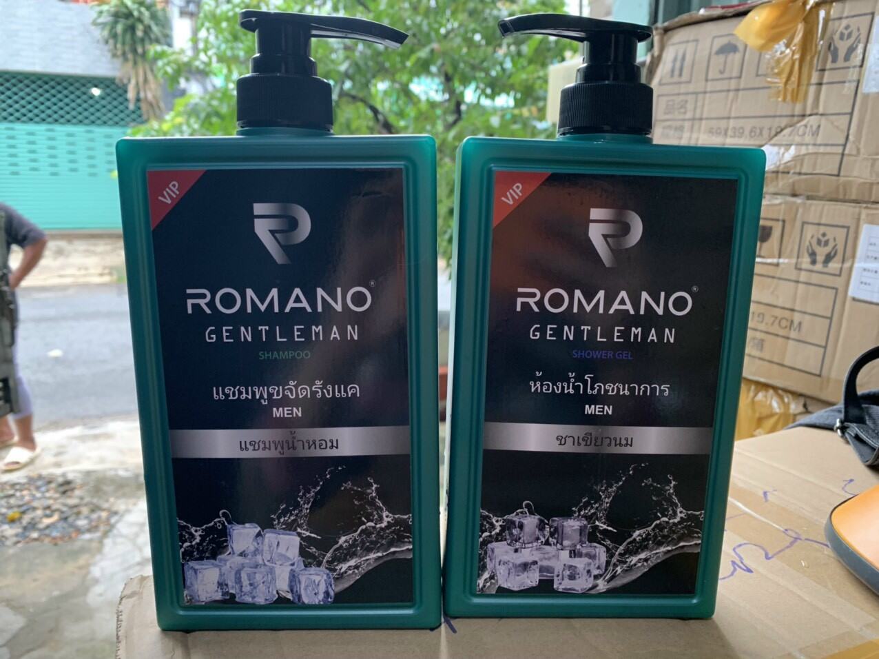 Chai dầu gội hương nước hoa romano 650 ml gentleman hương thơm mạnh mẽ , đẳng cấp của phái mạnh