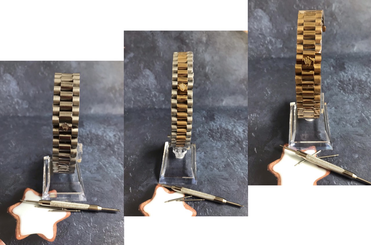 Hàng Thật Y Hình 100% Dây Kim Loại Đúc Dành Cho Đồng Hồ Rolex , dây rolex