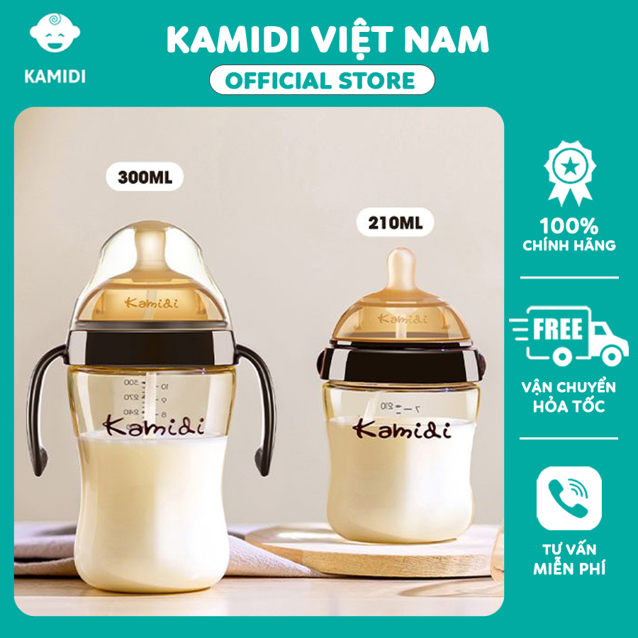 Bình sữa Kamidi PPSU 210ml 300ml CHÍNH HÃNG KAMIDI VIỆT NAM