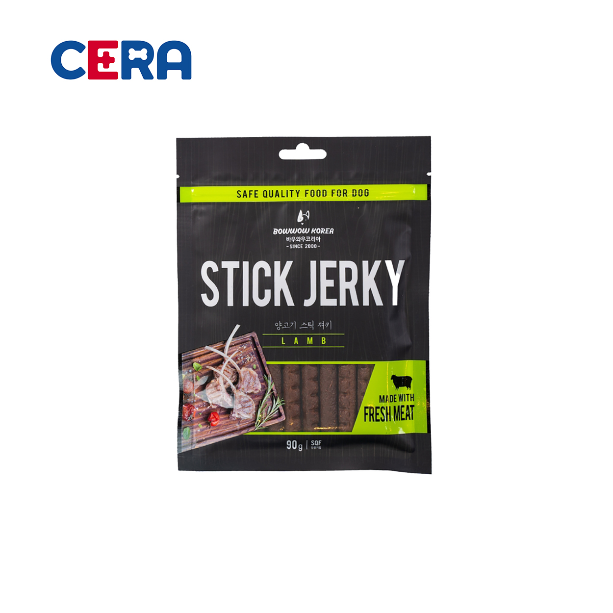 Snack thịt cừu que cho chó - lamp jerky 90gr