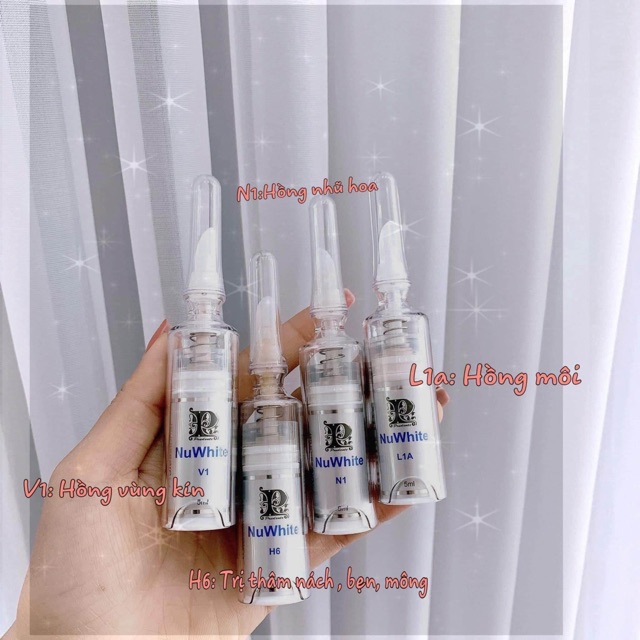 [HCM]Kem khử Thâm Nách Làm hồng nhũ hoa môi vùng kín  mờ nám MIBITI PRUDENTE NUWHITE H6 N1 L1A V1 M1 5 ml CÓ TEM hàng công ty
