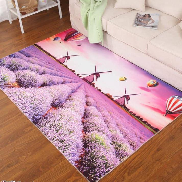 Thảm Lót Sàn 3D Chống Trượt Mẫu Mới Dày 80 x 120CM Sang Trọng