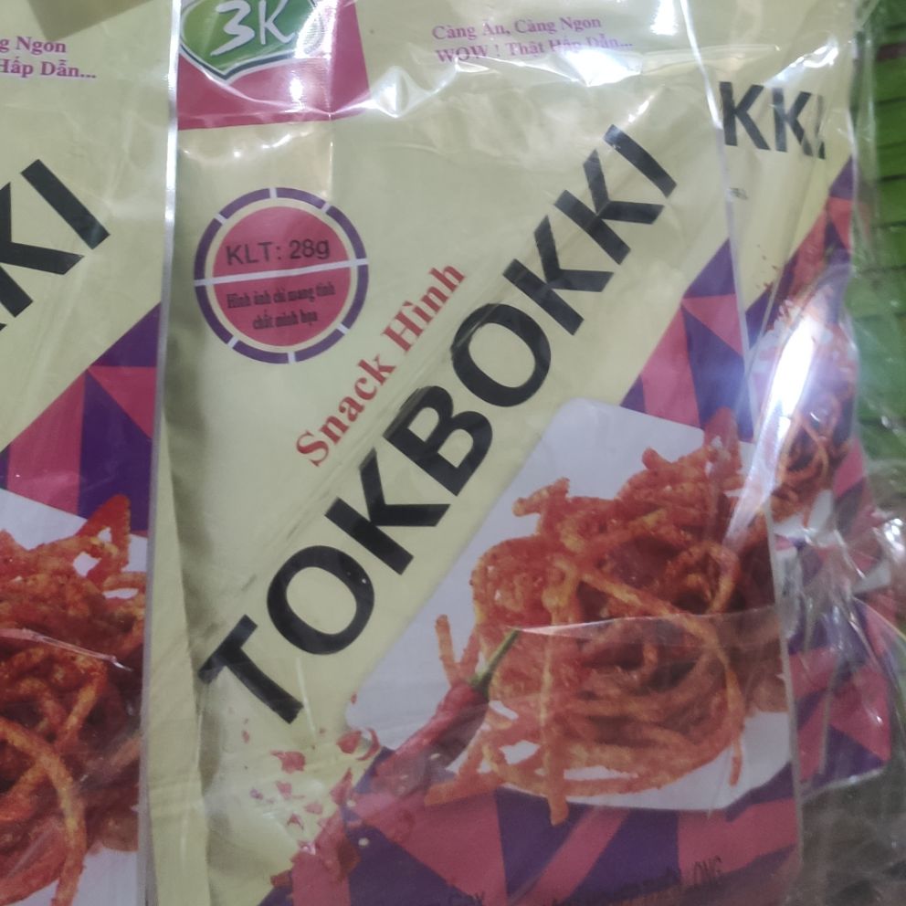 10 gói snack hình tokbokki
