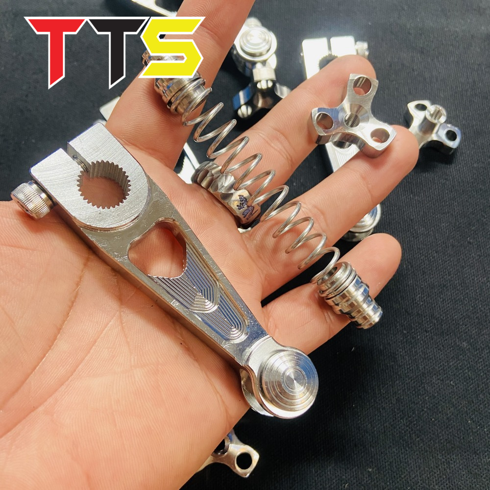 Combo càng thắng đùm salaya inox đặc 304 cho xe wave dream sirius jupiter