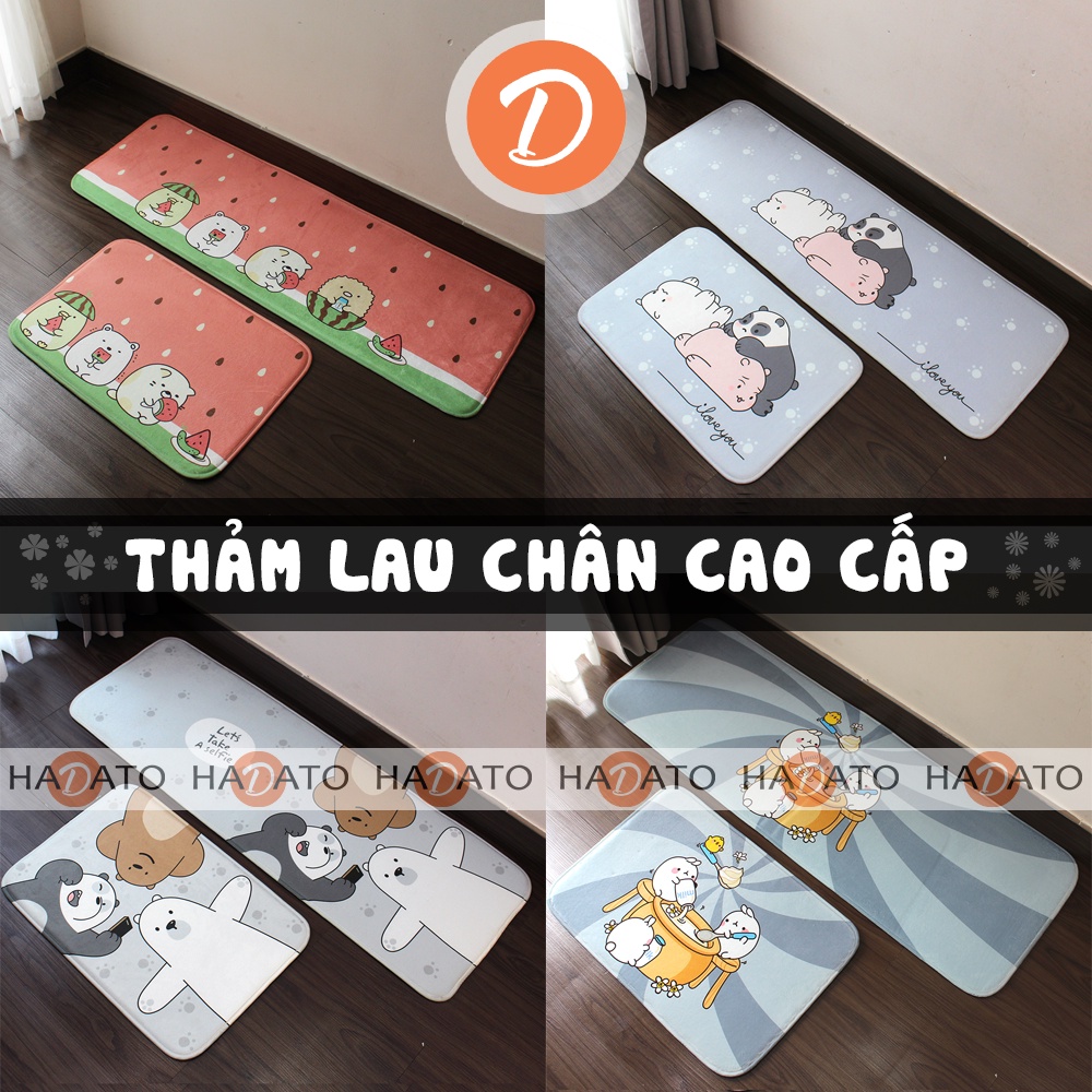 Thảm bếp thảm nhà bếp thảm trải sàn hoa văn trẻ trung dễ thương 2021 new - tấm lẻ dài - cao cấp - tb 7