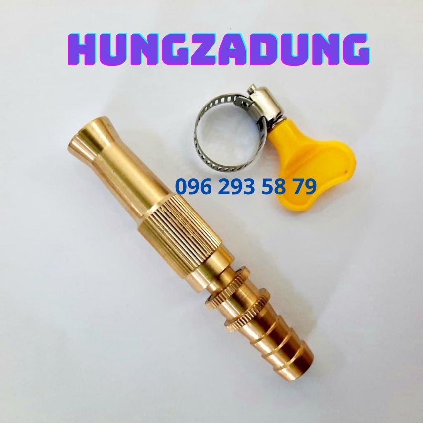 TẶNG  ĐAI SIẾT Vòi Xịt Nước Bằng Đồng Tăng Áp Thông Minh  Có Thế Điều Khiển Ở Nhiều Chế Độ Nước Khác Nhau, vòi rửa xe tâng áp