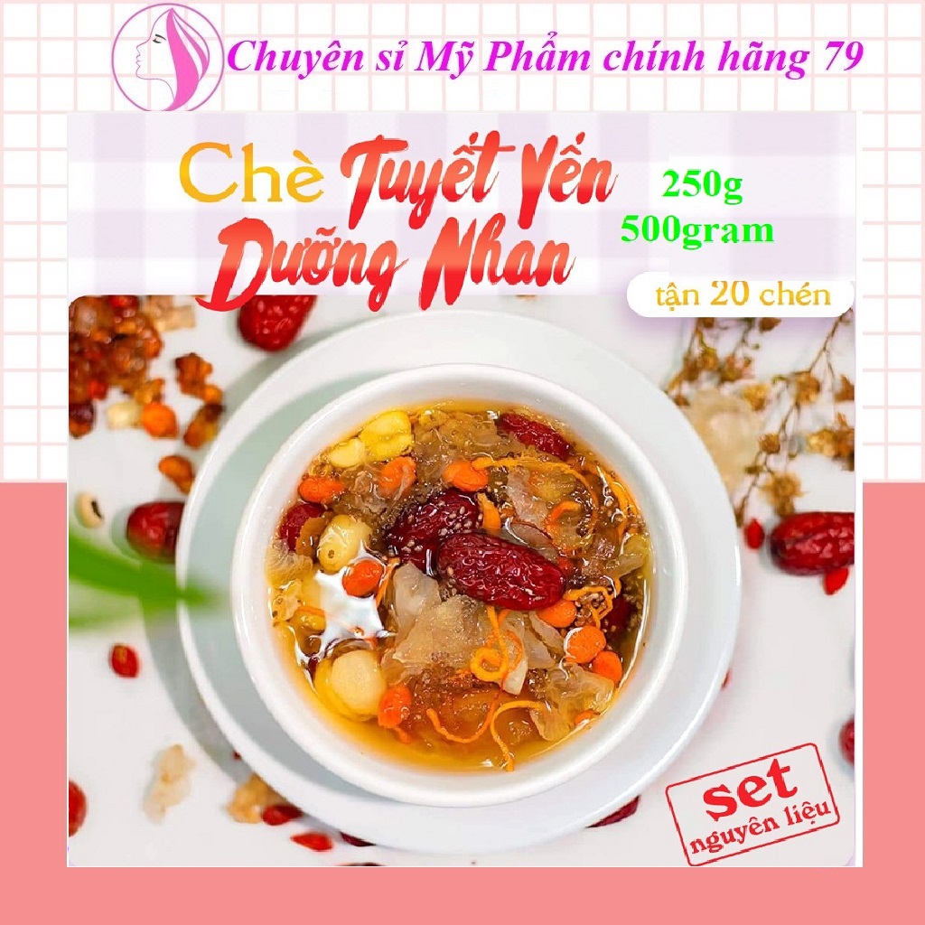 Chè dưỡng nhan 14 vị chè dưỡng nhan tuyết yến 500gram - thiện nhân